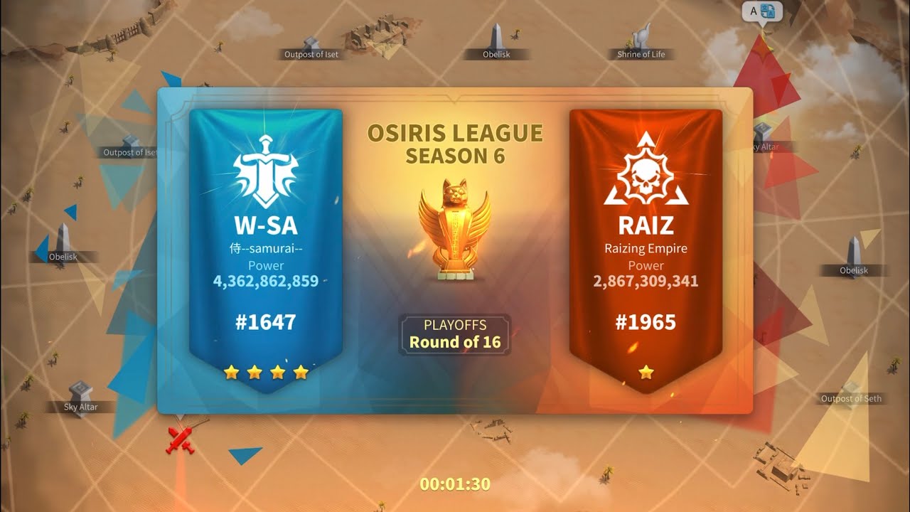 4Layers Osiris League Season 6 Cast WSA versus RAIZ