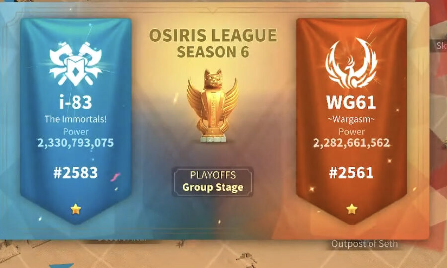 Baby Raccoon Osiris League Season 6 Cast i83 versus WG61