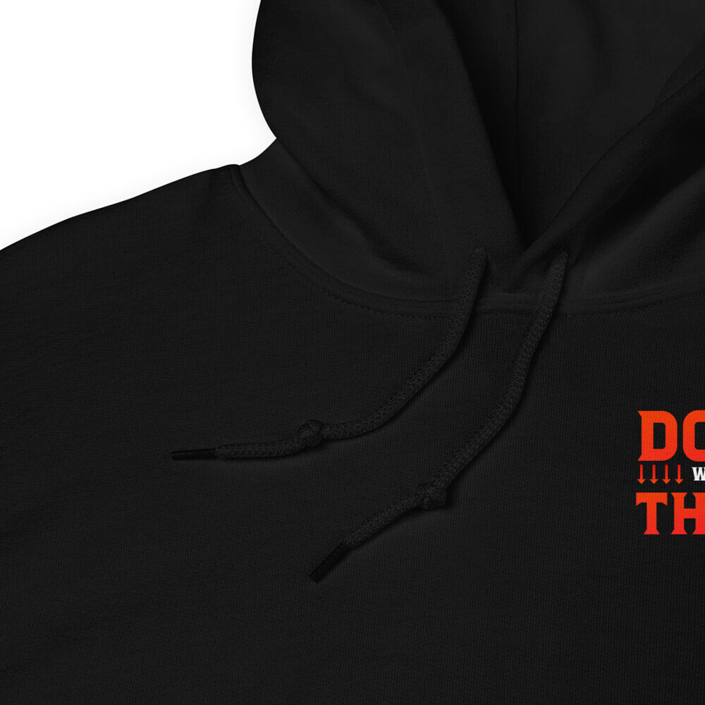 Down with the Thiccness Unisex Hoodie Black 7