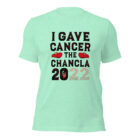Gave Cancer the Chancla 2022 Heather Mint Tee 4