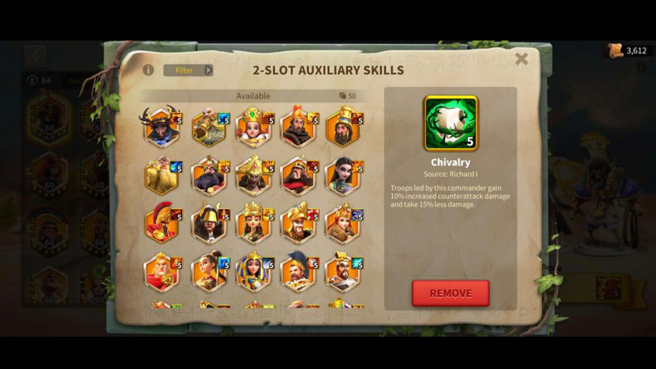2-Slot Auxiliary Skills
