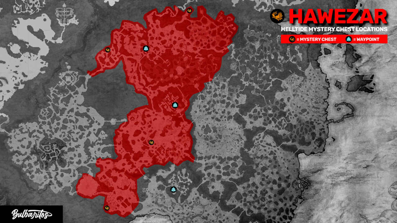 Hawezar Helltide Mystery Chest Locations
