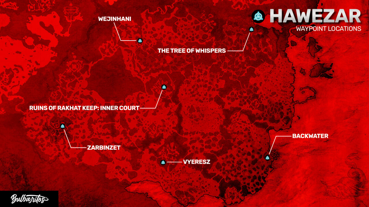 Hawezar Waypoint Locations Diablo 4